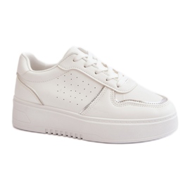 Step in style Chaussures de Sport Modèle Mistra MS3107 Blanc/Argent - Entrez avec style