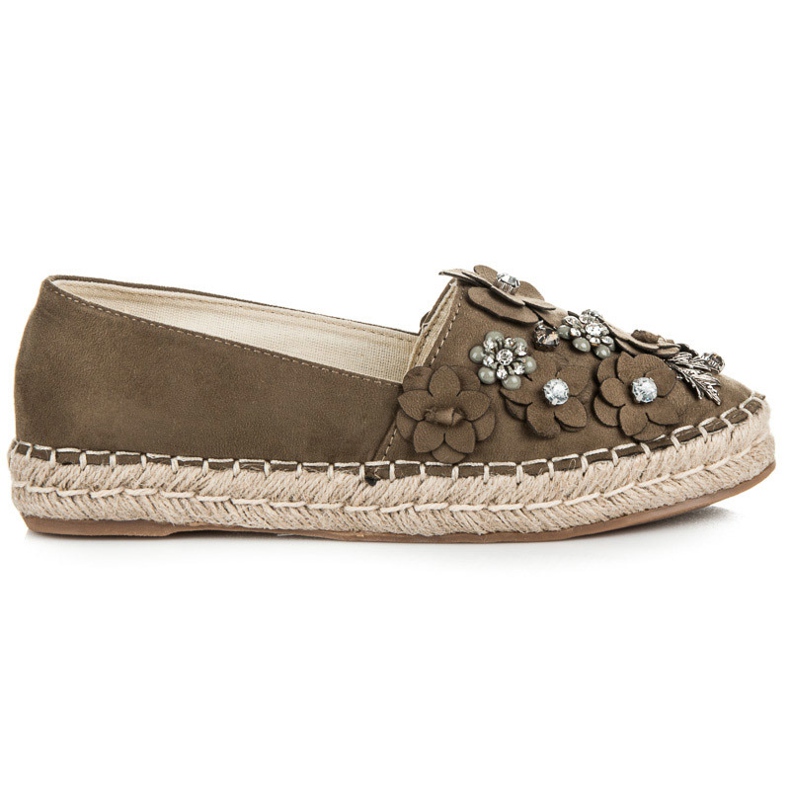 Marquiz Chaussures basses à enfiler avec décorations vert Marquiz Chaussures basses à enfiler avec décorations vert