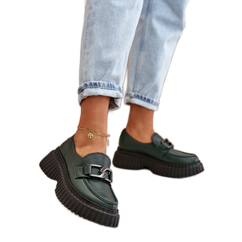 Step in style Chaussures Modèle Zazoo 20176 Vert Foncé - Entrez avec style