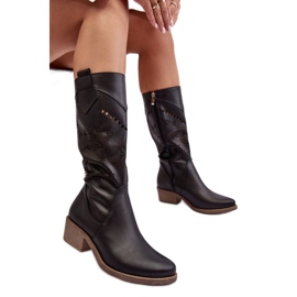 Step in style Bottes Modèle Sierra 4043 Noir - Entrez avec style le noir