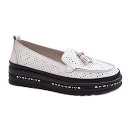 Step in style Mocassins Modèle Assetnima 24PB18-7176 Blanc - Entrez avec style blanche
