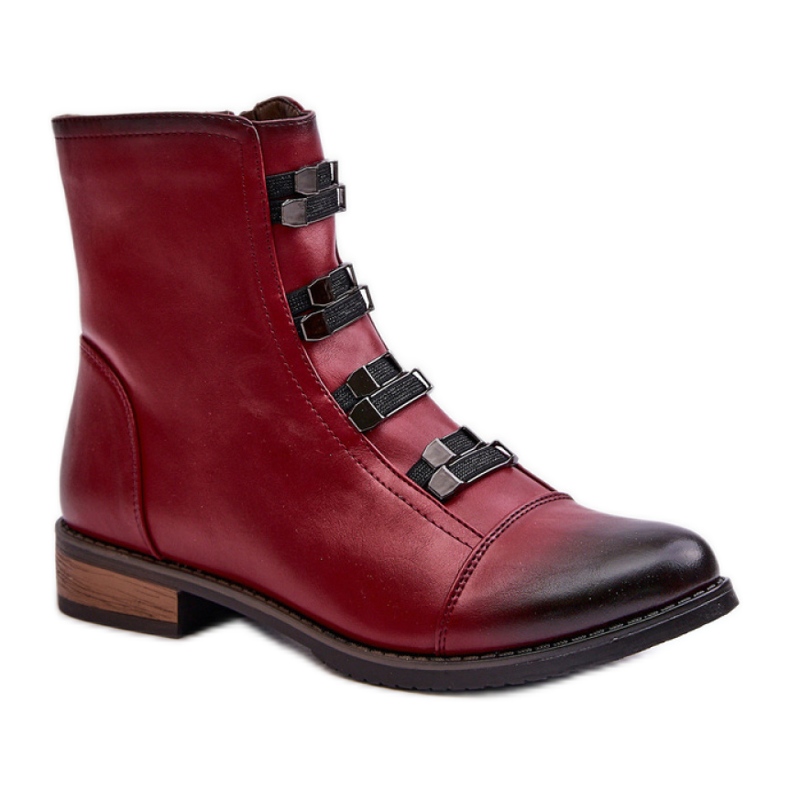 Step in style Bottes Modèle Evalith ASA62-30 Bordo - Entrez avec style rouge