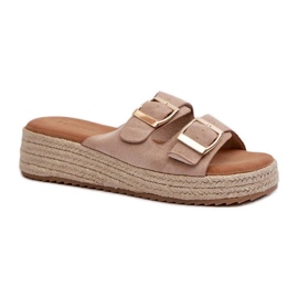 Step in style Sandale Tongs Modèle Zaloemi C-315 Beige - Entrez avec style