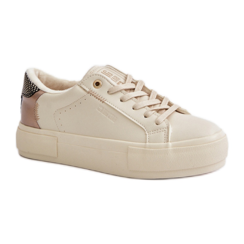 Chaussures de sport pour femmes en cuir écologique Big Star Beige Chaussures de sport pour femmes en cuir écologique Big Star Beige