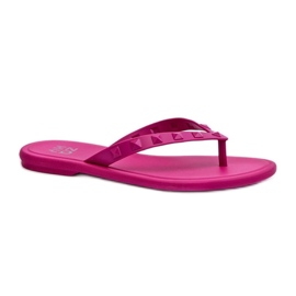 Tongs plates femme Zaxy Fuchsia rose