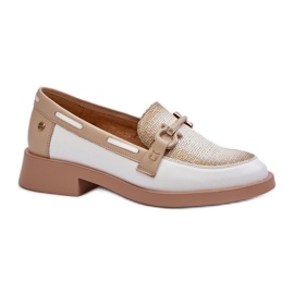Maciejka Mocassins femme Blanc/Beige