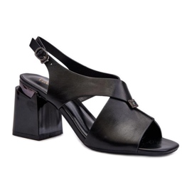 Step in style Sandales Modèle Asellesa 62111 Noir - Entrez avec style le noir