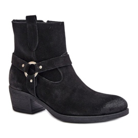 Boots en daim Modèle Zazoo Noir