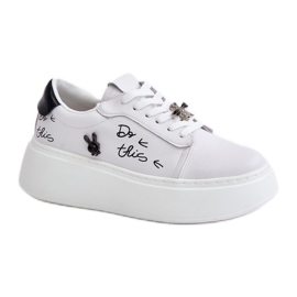 Chaussures de sport modèle Vinceza blanc blanche