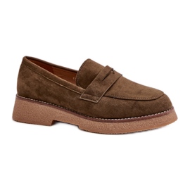 Mocassins Modèle C-528 Vert Foncé