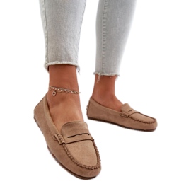 Mocassins Modèle 24PB02-7673 Beige Foncé Mocassins Modèle 24PB02-7673 Beige Foncé