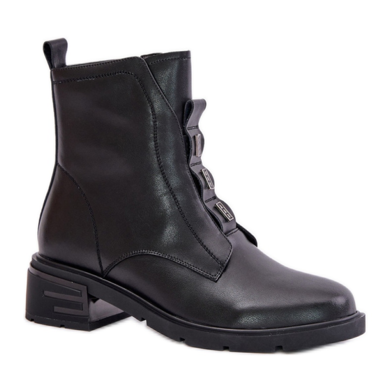 Evento Bottines plates femme le noir