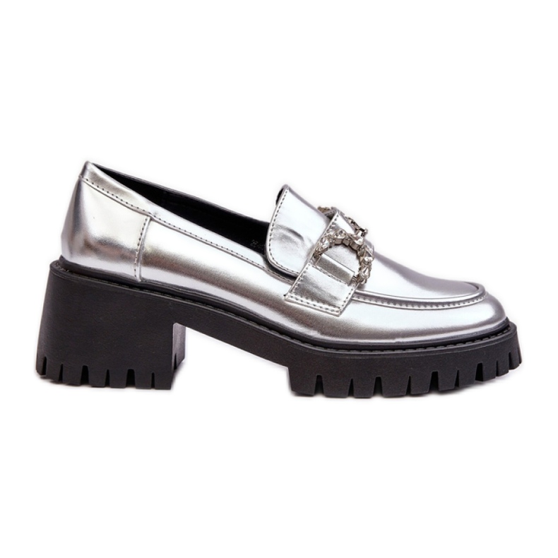 Mocassins slip-on femme argentés Mocassins slip-on femme argentés