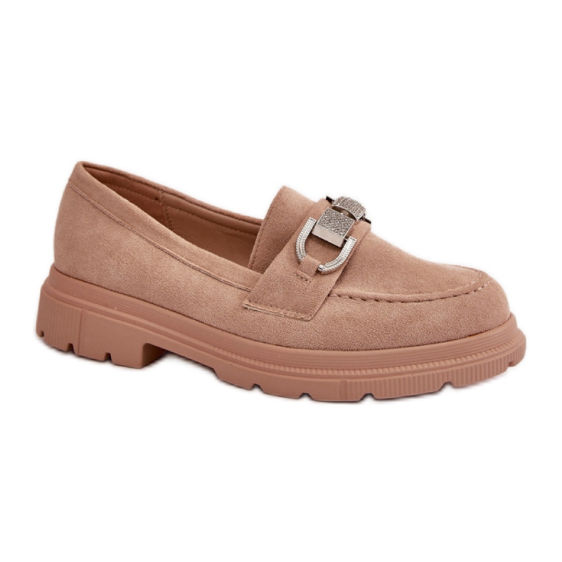 Mocassins femme avec décoration 23003 beige Mocassins femme avec décoration 23003 beige