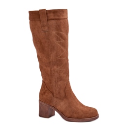 Cuissardes femme en daim brun