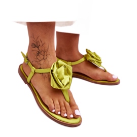 Step in style Sandales tongs Modèle Carisma QQ-137 Lime - Entrez avec style vert