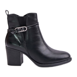 Jezzi Bottines noires à talons hauts le noir Jezzi Bottines noires à talons hauts le noir