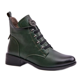 Bottes isolées pour femmes avec décoration Jezzi ASA198-21 vert