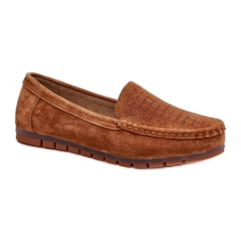 Mocassins Modèle S.Barski LR755 Camel brun