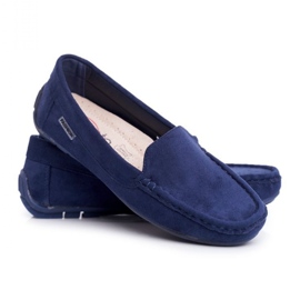 Mocassins pour femmes en Eco-daim 20PB26-2190 bleu