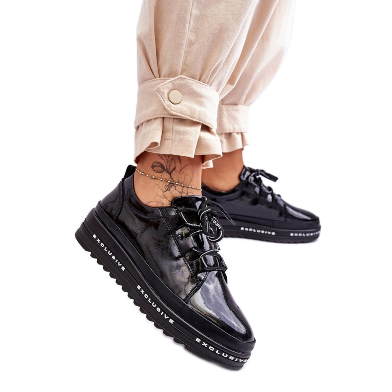 Chaussures de sport noires S.Barski LR592B le noir