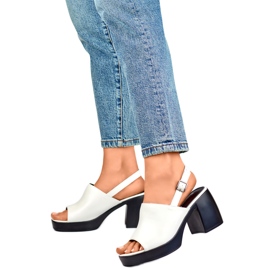 Sandales Modèle GD-FL1630W Blanc blanche