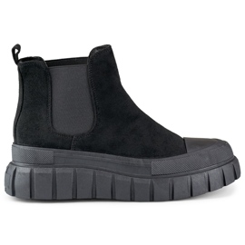 Bottes légèrement isolées pour femmes A1006B, noires le noir