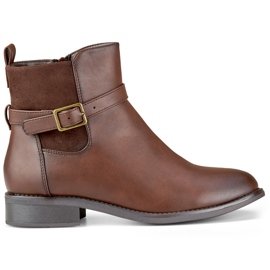Bottes non isolées pour femmes CH2228BR marron brun Bottes non isolées pour femmes CH2228BR marron brun