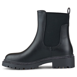 Bottines Chelsea isolées RXJ-210B noir le noir