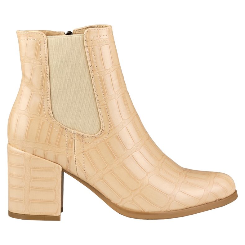 Bottes fourrées pour femme 260038BE-XC, beige