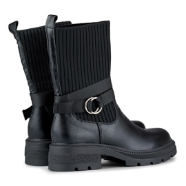 Bottes non isolées pour femmes YQ41B, noir le noir