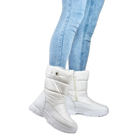 Bottes de neige fourrées femme 3537W blanc
