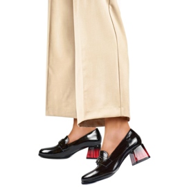 Escarpins vernis pour femmes GD-FL479-B noir