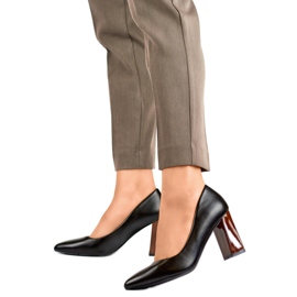 Escarpins femme GD-FL486A-B noir le noir