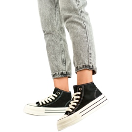 Baskets à plateforme BL507B, noir