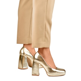 Escarpins femme M045GO Doré jaune