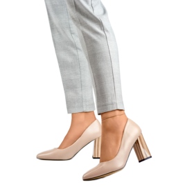 Escarpins Modèle GD-FL486A-D.BE Beige