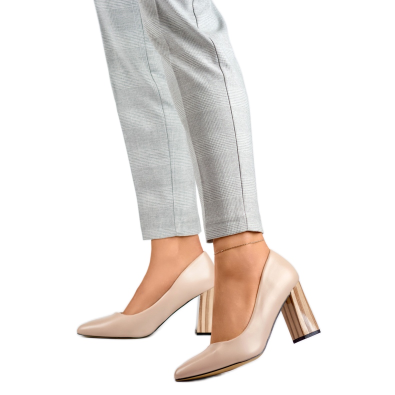 Escarpins Modèle GD-FL486A-D.BE Beige