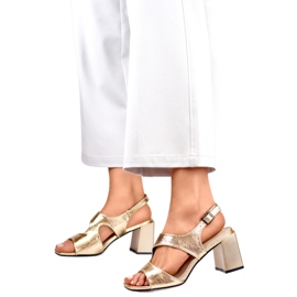 Sandales pour femmes GD-FL1146GO Doré d'or