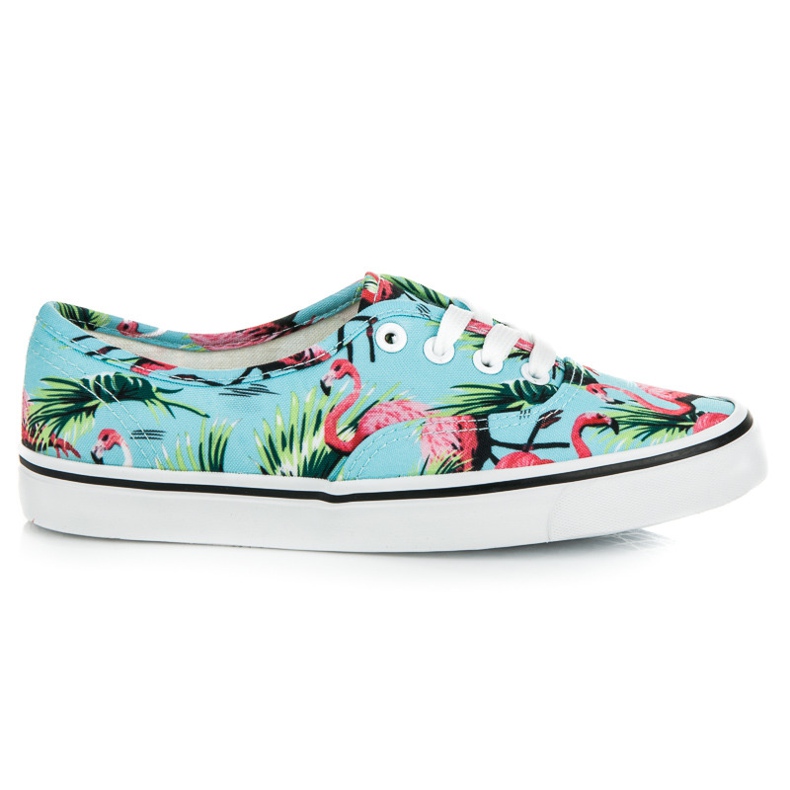 Vices Baskets avec flamants roses bleu