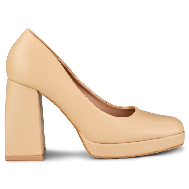 Escarpins femme M045-NU, beige