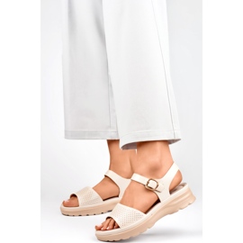 Sandales Modèle GD-FL1235BE Beige - PRIMO Sandales Modèle GD-FL1235BE Beige - PRIMO