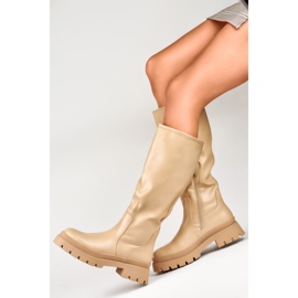 Modèle 888-66A-BE Bottines beiges - PRIMO