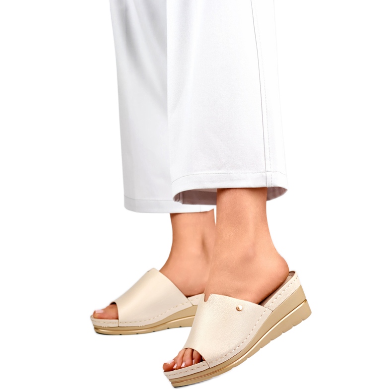 Chaussons femme GD-FL1245BE beige