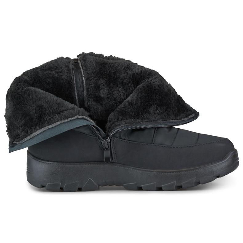 Bottes de neige isolées pour femmes JS1-8-B le noir