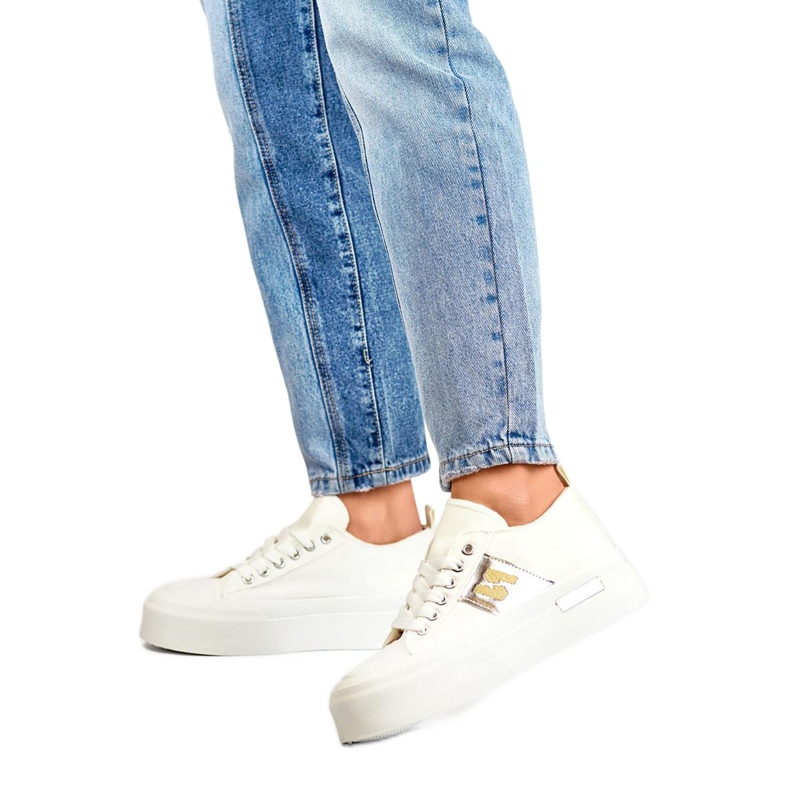 Baskets pour femmes sur la plateforme LY100W blanche Baskets pour femmes sur la plateforme LY100W blanche