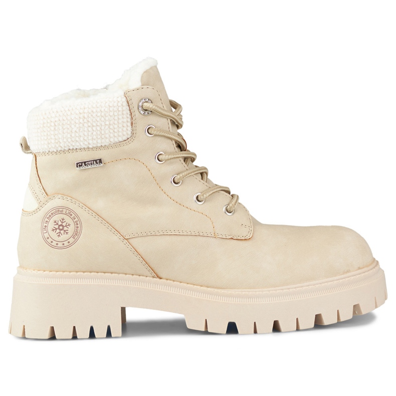 Bottes isolées pour femmes GD-TL53BE beige Bottes isolées pour femmes GD-TL53BE beige