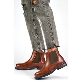Bottines Chelsea Modèle GD-WL71C Marron/Camel - PRIMO brun
