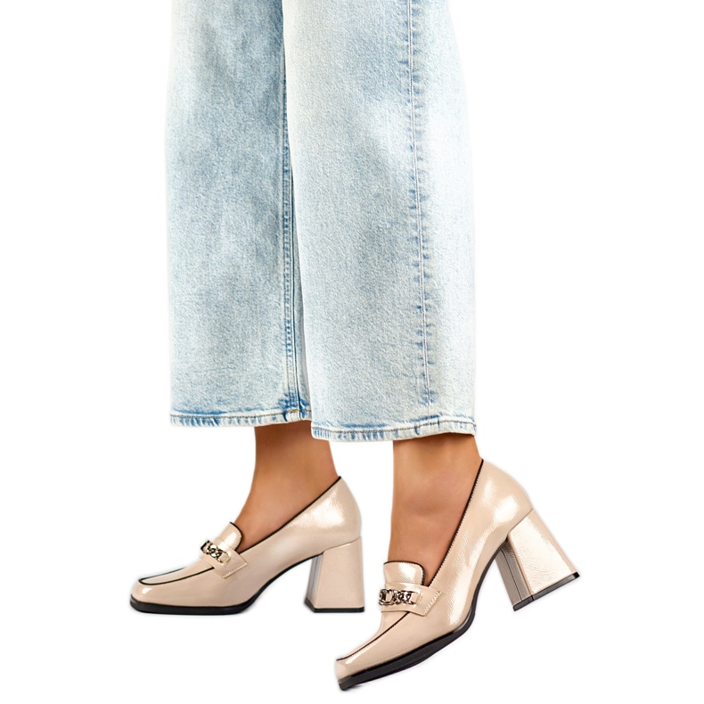 Escarpins vernis pour femme 24-12322BE beige Escarpins vernis pour femme 24-12322BE beige