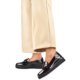 Chaussures vernies pour femmes 24-58284B le noir
